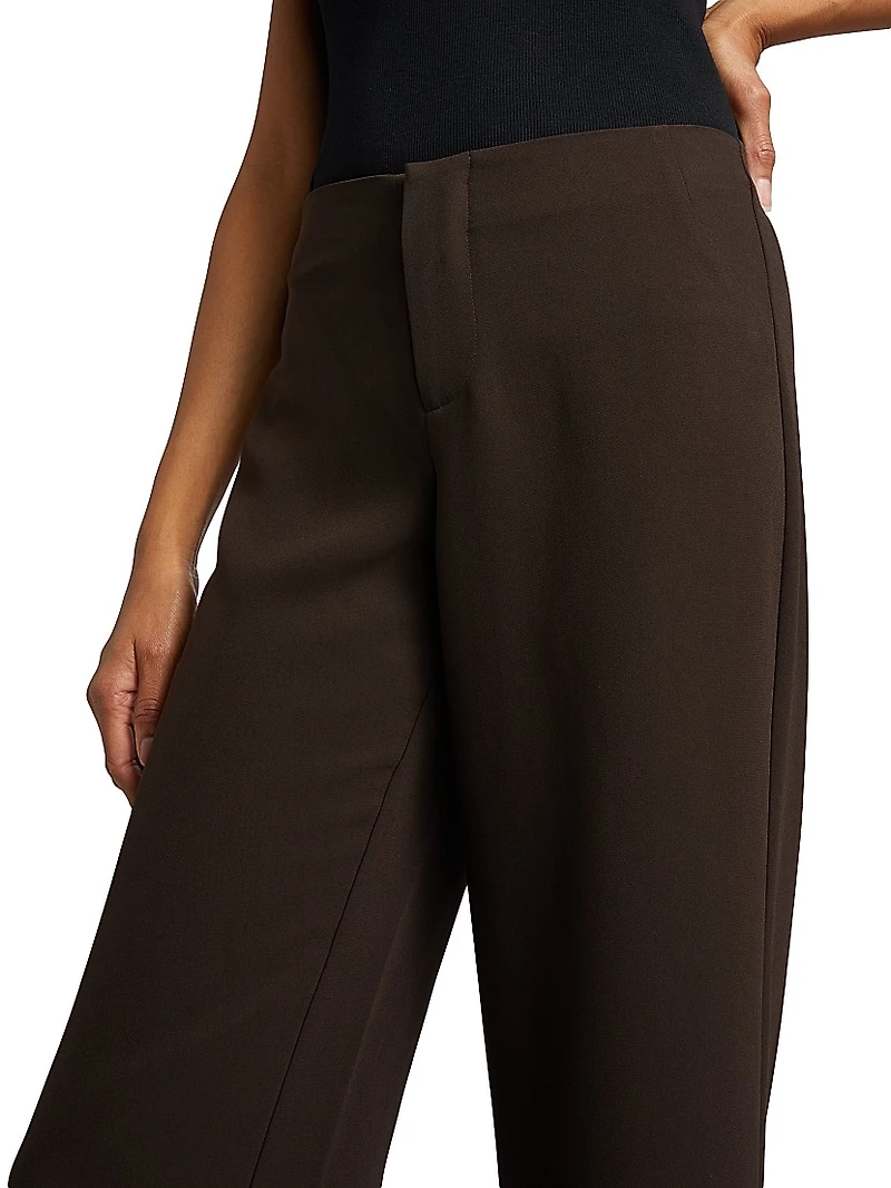 Vida Low-Rise Wide-Leg Pants