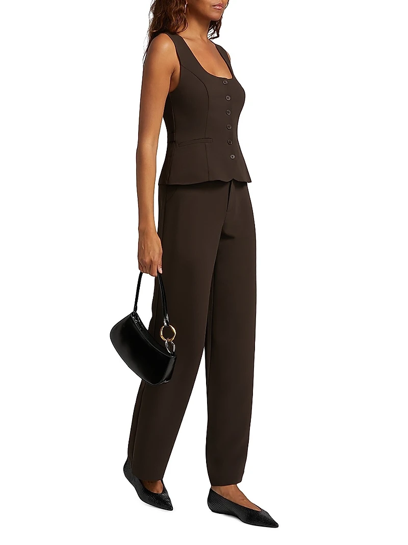 Vida Low-Rise Wide-Leg Pants