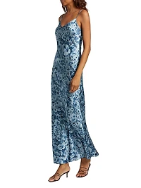 Parma Floral Silk Maxi Slipdress