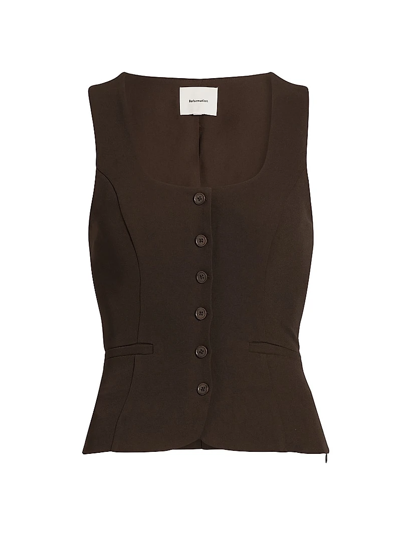 Delanie Square Neck Sleeveless Top