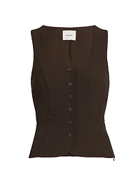 Delanie Square Neck Sleeveless Top