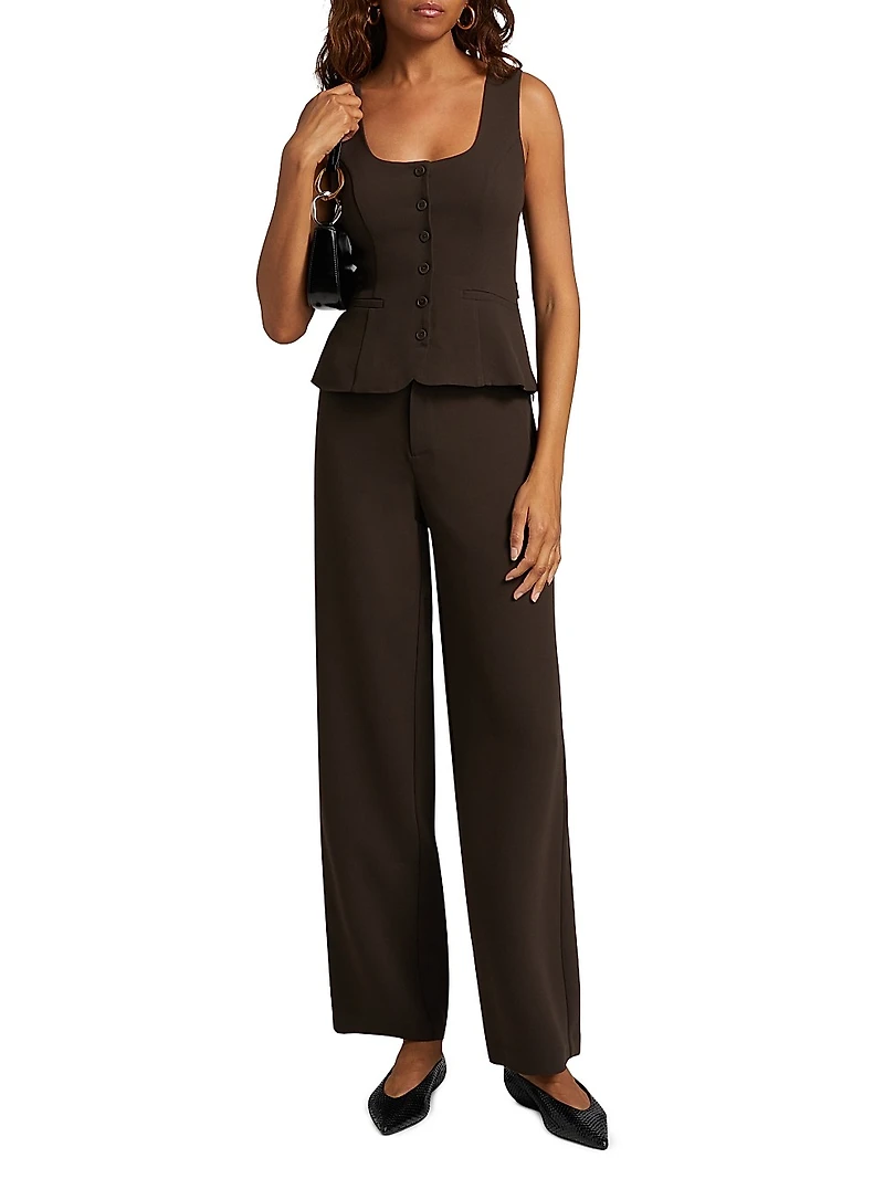 Delanie Square Neck Sleeveless Top