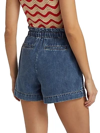 Foster Drawstring Denim Shorts