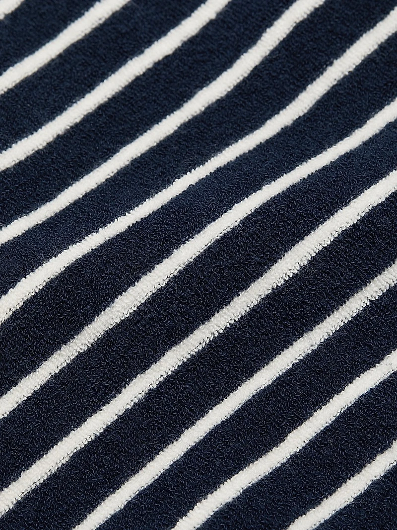 Naveli Striped Cotton Polo Shirt