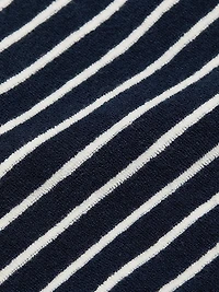 Naveli Striped Cotton Polo Shirt