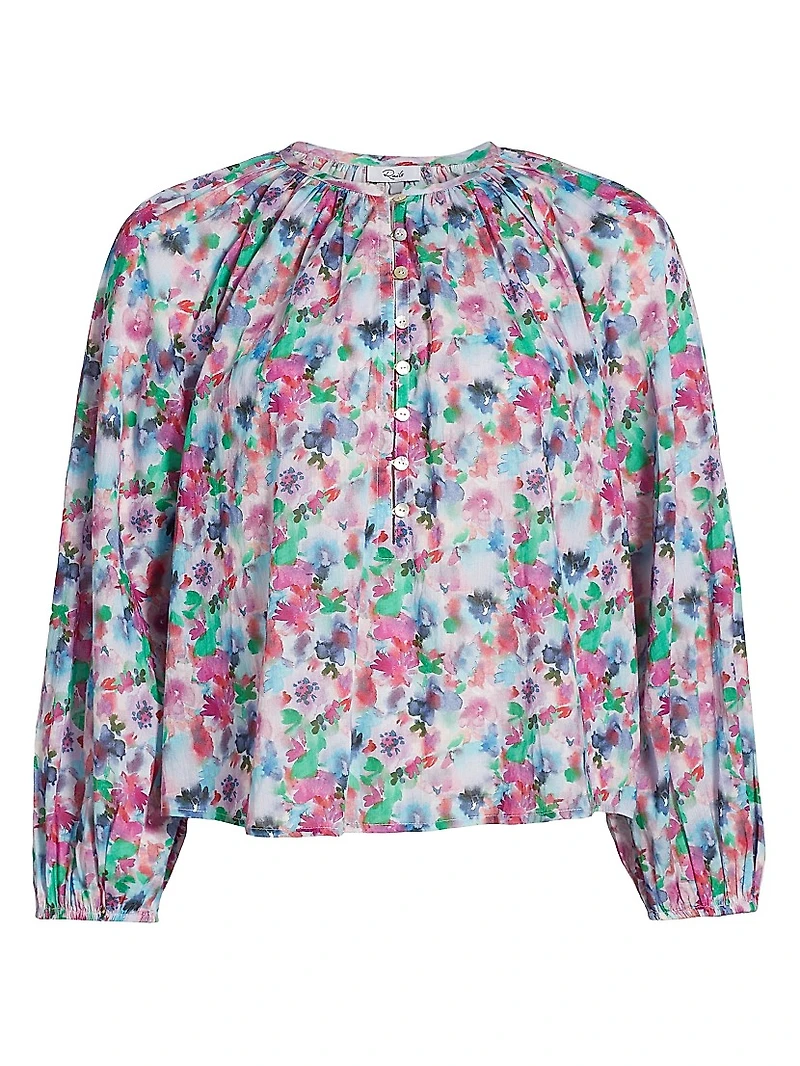 Indi Floral Cotton Blouse