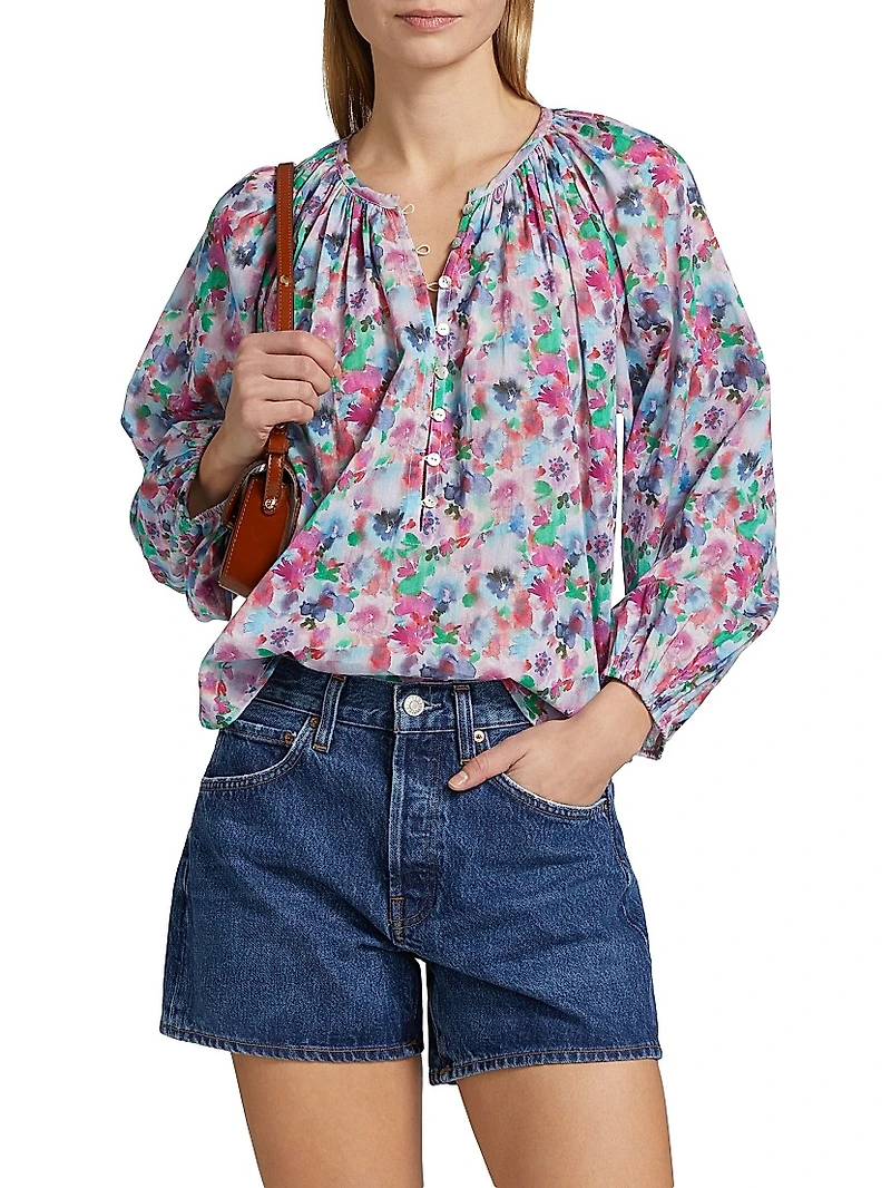 Indi Floral Cotton Blouse