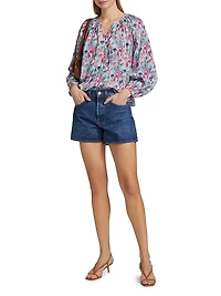 Indi Floral Cotton Blouse