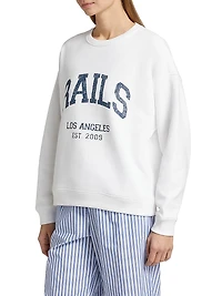 Anniversary Logo Cotton Crewneck Sweatshirt