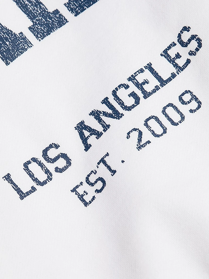 Anniversary Logo Cotton Crewneck Sweatshirt