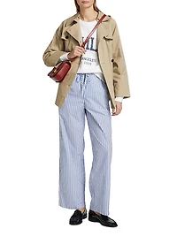 Anniversary Logo Cotton Crewneck Sweatshirt