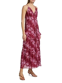 Boa Abstract Chiffon Midi-Dress