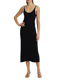 Colleen Cotton Sleeveless Knit Midi-Dress