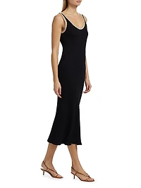 Colleen Cotton Sleeveless Knit Midi-Dress