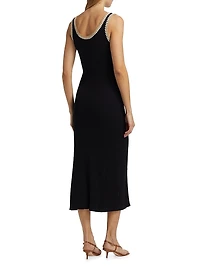 Colleen Cotton Sleeveless Knit Midi-Dress