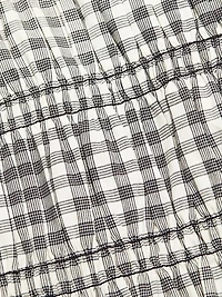 Martine Gingham Cotton-Blend Blouse