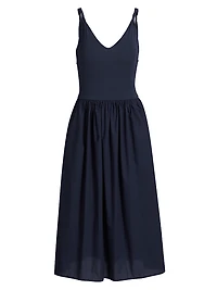 Franca Jersey Sleeveless Midi-Dress