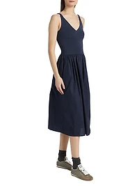 Franca Jersey Sleeveless Midi-Dress