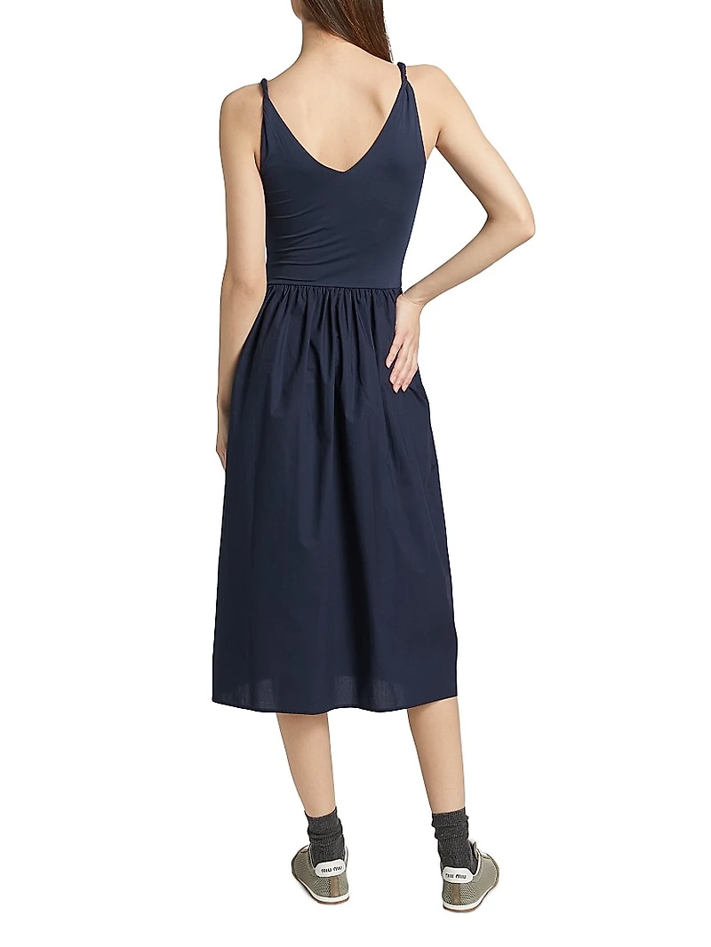 Franca Jersey Sleeveless Midi-Dress