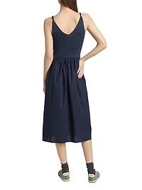 Franca Jersey Sleeveless Midi-Dress