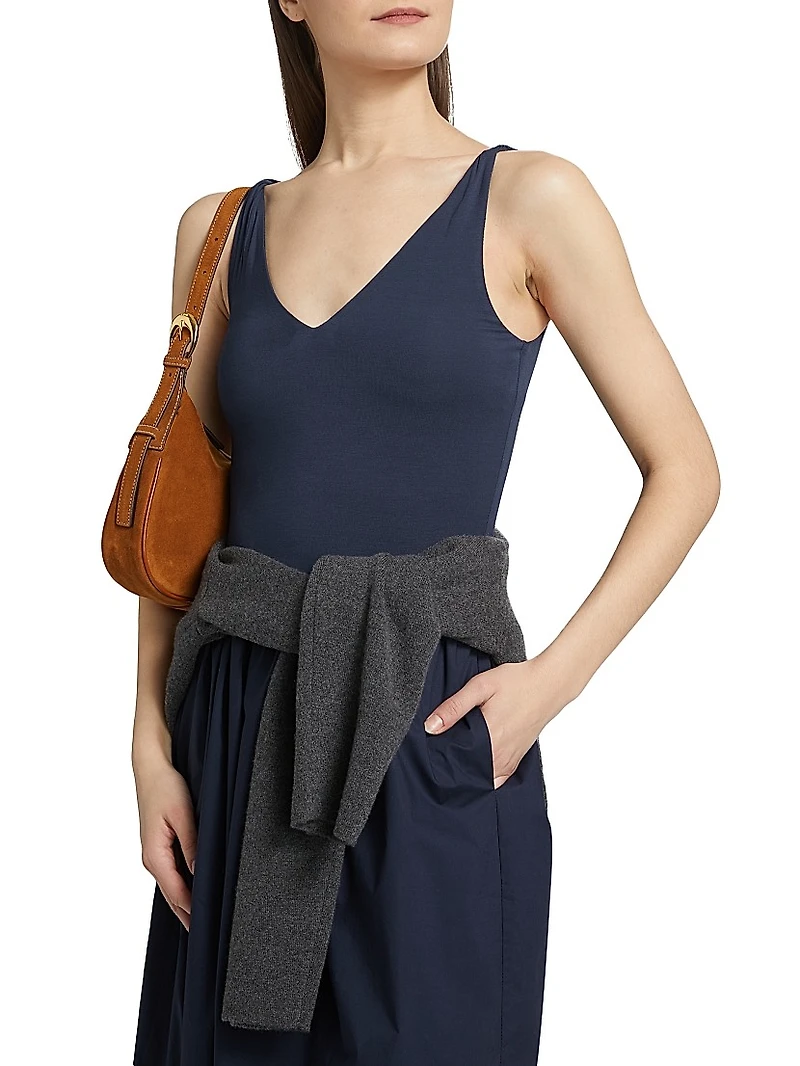 Franca Jersey Sleeveless Midi-Dress