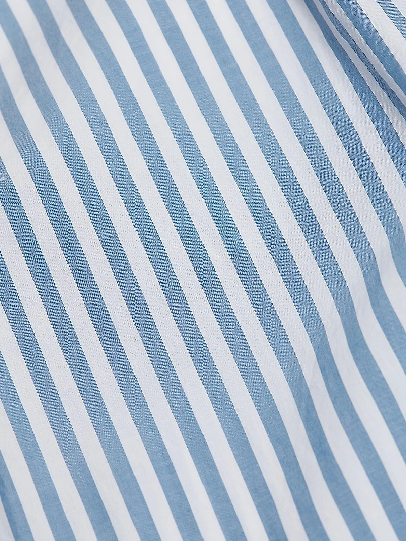 Emmie Striped Cotton Wide-Leg Pants