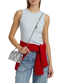 Striped Stretch Cotton Racer Tank