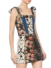 Clara Bow Strap Paneled Bustier Top