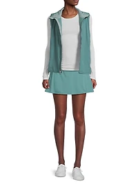 Saige Quilted-Side Zip-Up Vest