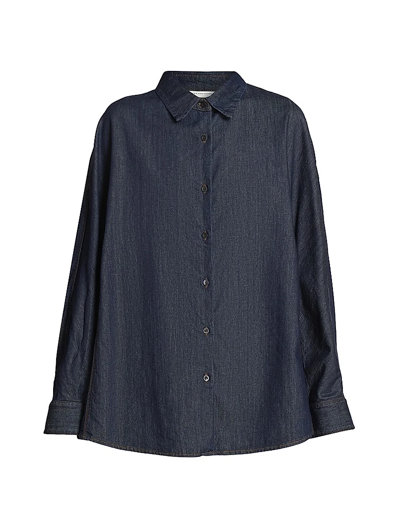 Casio Denim Oversized Button-Front Shirt