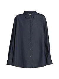 Casio Denim Oversized Button-Front Shirt
