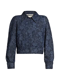 Vistam Floral Denim Jacket