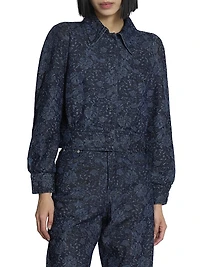 Vistam Floral Denim Jacket