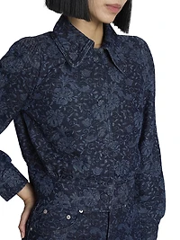 Vistam Floral Denim Jacket