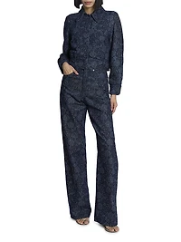 Vistam Floral Denim Jacket