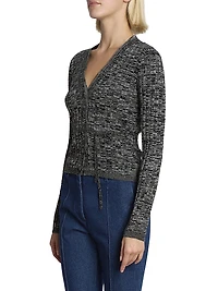 Torvi Ribbed Cotton Tie-Waist Cardigan