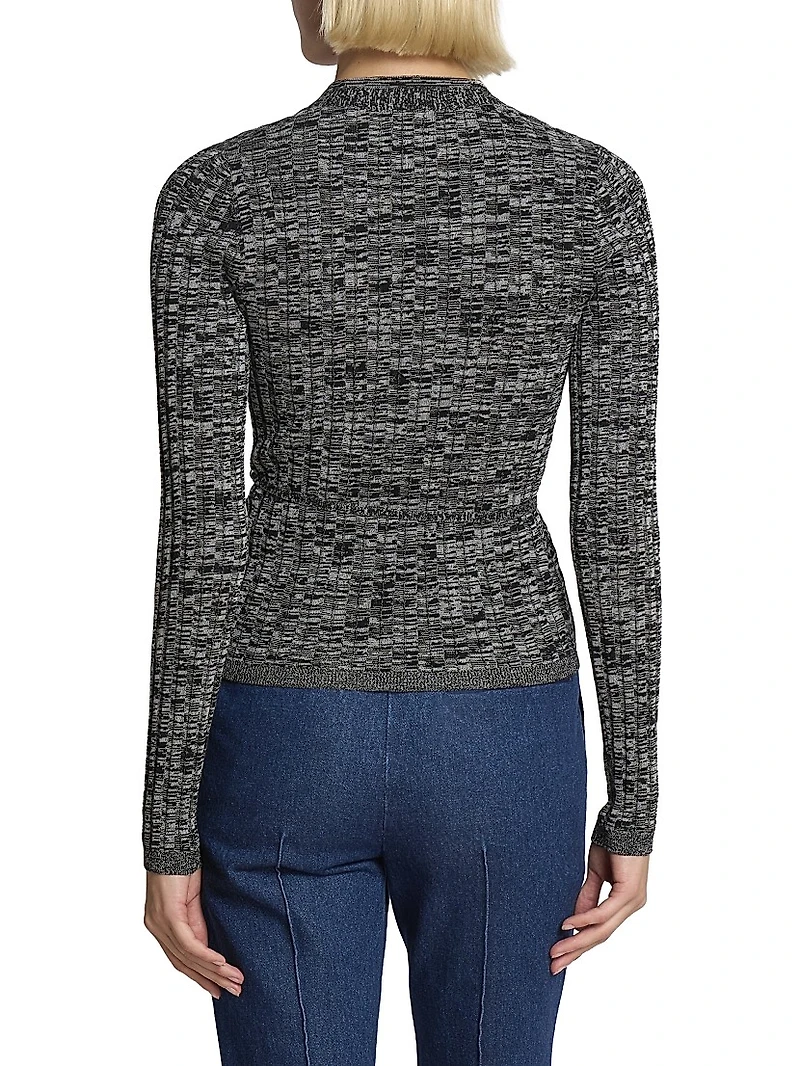 Torvi Ribbed Cotton Tie-Waist Cardigan