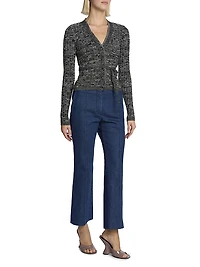 Torvi Ribbed Cotton Tie-Waist Cardigan