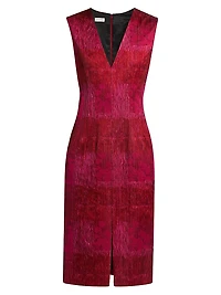 Delina Thread Jacquard Dress