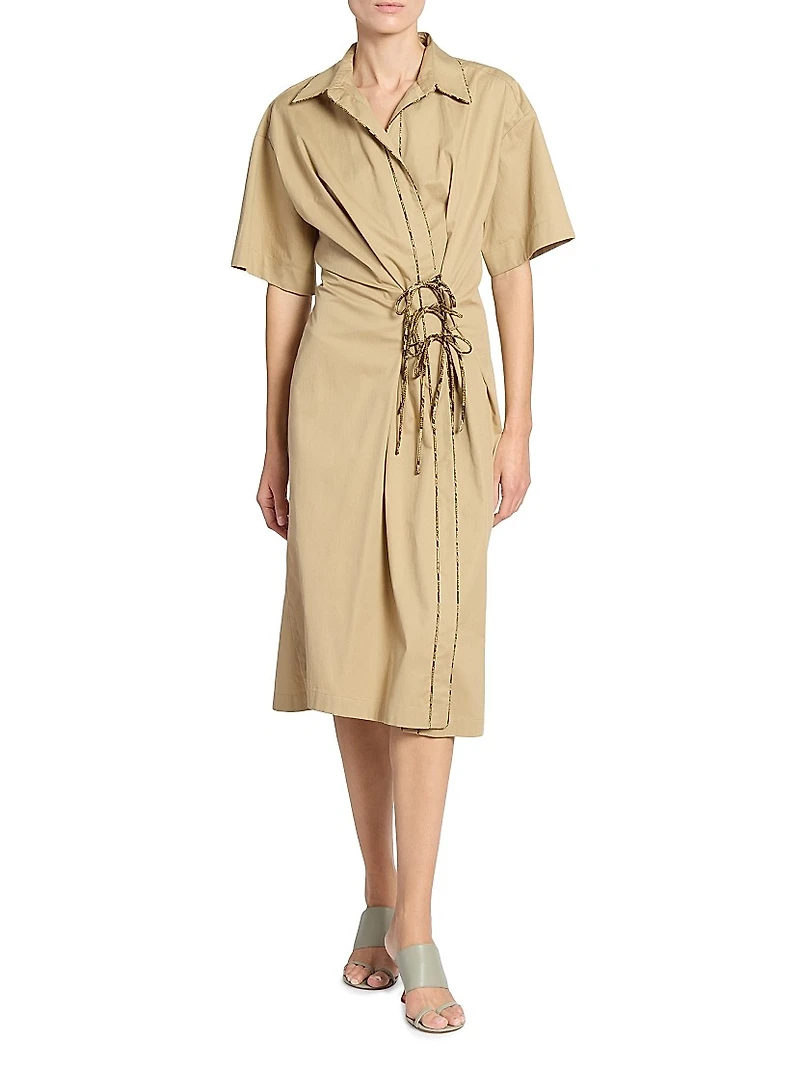 Delicky Wrap Shirtdress