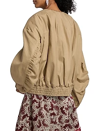 Vadon Collarless Bomber Jacket