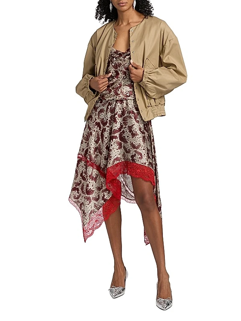 Vadon Collarless Bomber Jacket