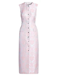 Dilby Floral Jacquard Column Dress