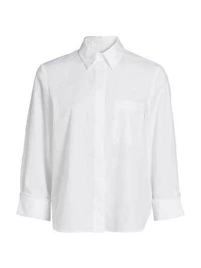 Boyfriend Cotton Patch Pocket Shirt