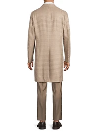 Houndstooth Italian Cashmere Coat