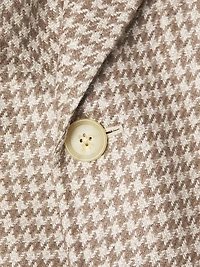 Houndstooth Italian Cashmere Coat