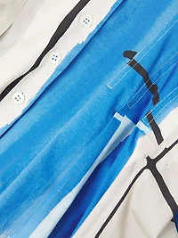 Abstract Painterly Cotton Shirtdress