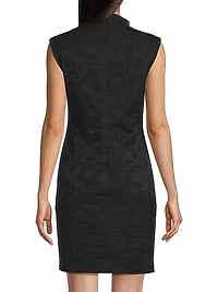 Geo Texture Jacquard Dress