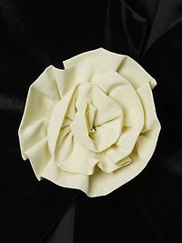 Javiera Rosette Velvet Jacket