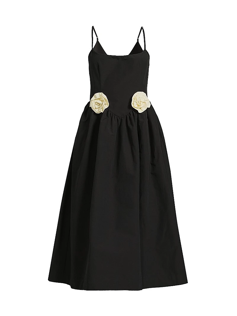 Neroni Rosette-Waist Midi Dress